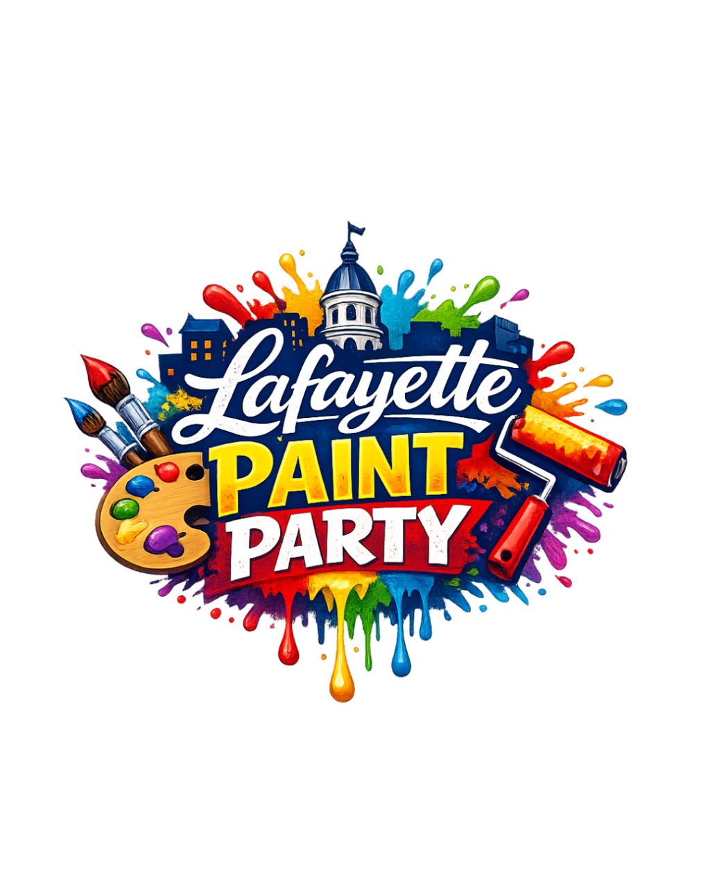 Lafayette Paint Party, Lafayette Louisiana