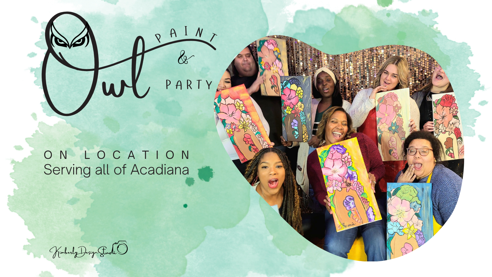 Owl Paint & Party mobile paint parties and paint kits serving Lafayette and Acadiana